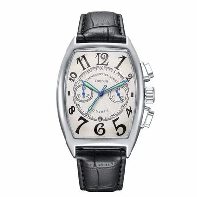 Reloj Casual para Hombre Diseño Barril Cuarzo Resistente - Image 5