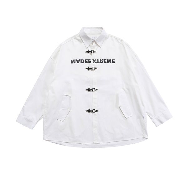 Camisa de Manga Larga con Estampado de Letras Urbanas Europeo-Americano para Hombre - Image 7