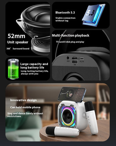 Parlante Bluetooth Portátil con Micrófono y Karaoke Integrado - Image 13
