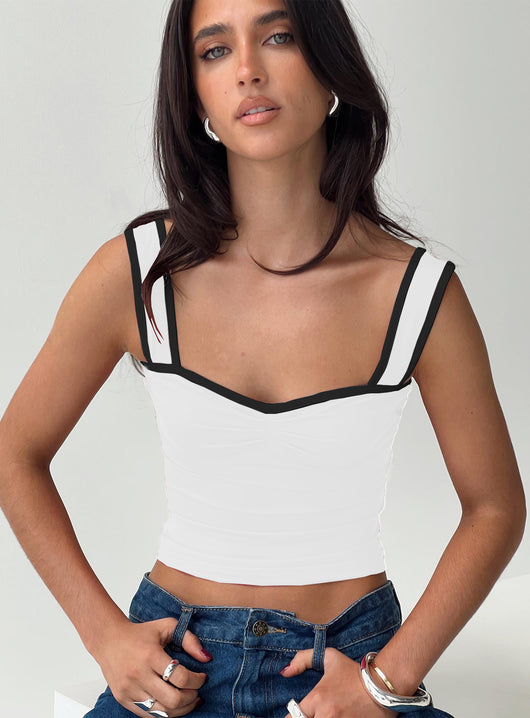 Top Corto Plisado Bicolor Estilo Hot Girl - Image 8