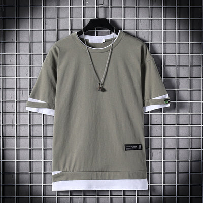 Playera Holgada Hip-Hop de Manga Corta para Hombre - Image 6