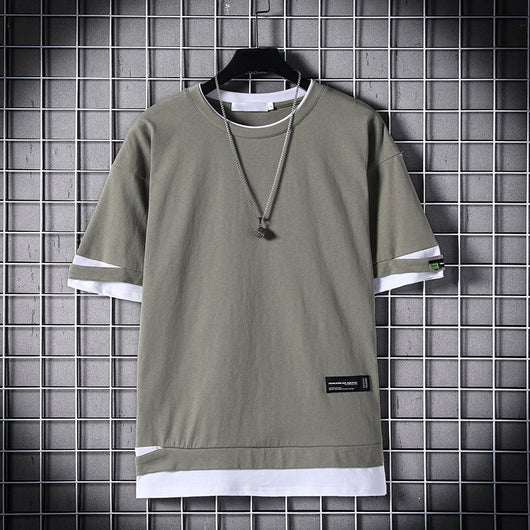 Playera Holgada Hip-Hop de Manga Corta para Hombre - Image 6