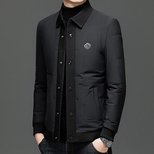 Chaqueta Acolchada con Solapa y Bajo Redondeado - Image 3