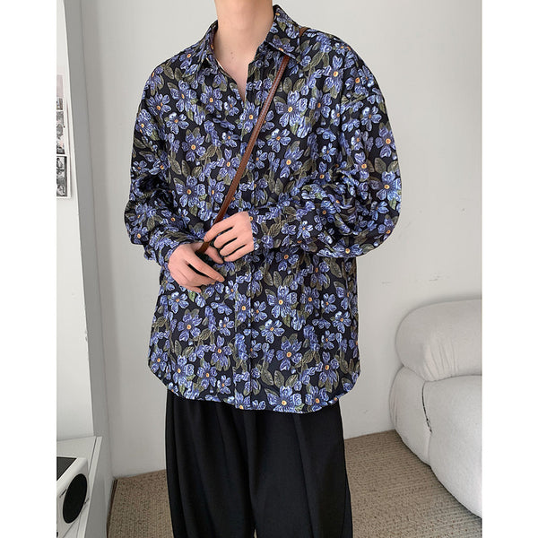 Camisa Manga Larga Estampado Integral para Hombre - Image 3