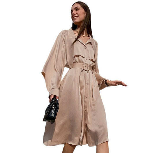 Vestido Largo Elegante con Cuello Moño y Cintura de Satén - Image 9