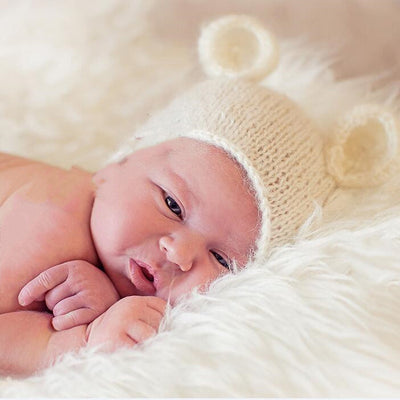 Gorro Suave de Mohair para Fotografía de Bebés - Tejido Artesanal - Image 40