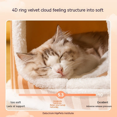 Cama Térmica Cerrada para Gatos - Refugio Cálido Otoño e Invierno - Image 3