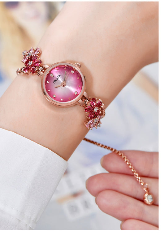 Reloj Pulsera para Mujer con Diamantes Incrustados - Image 17