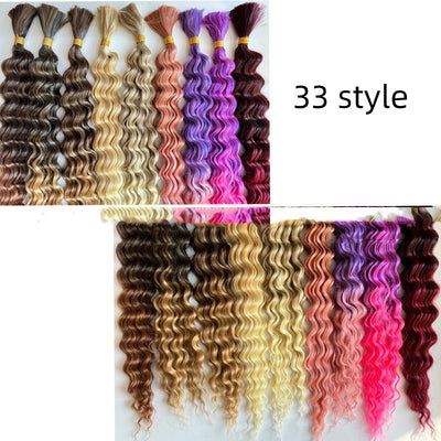 Extensiones Boho Trenzas Ondas Playa Cabello Sintético Giro Profundo - Image 19
