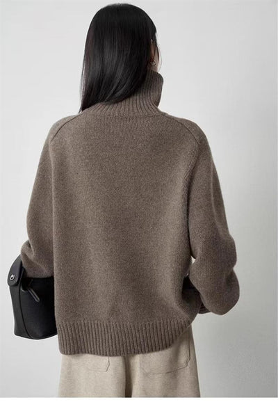 Suéter de Cuello Alto en Lana para Mujer - Image 12