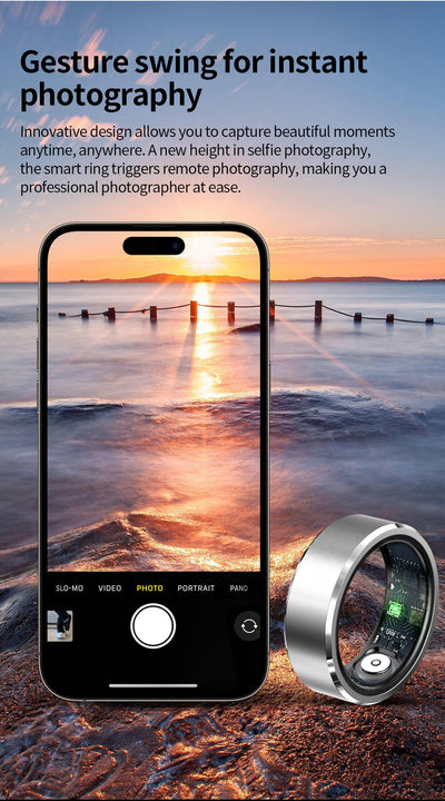 Anillo Inteligente Deportivo con Monitor de Frecuencia Cardíaca y Oxígeno - Image 33