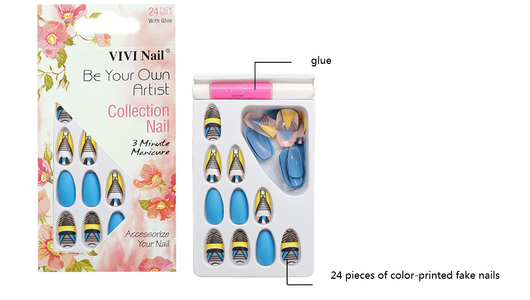 Láminas de Uñas Postizas Mate - Set de 24 Diseños - Image 3