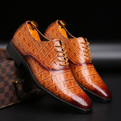 Zapatos Casuales de Cuero Británico para Hombre Talla Grande - Image 4