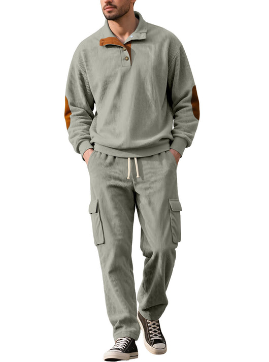 Sudadera y Pantalón de Pana con Cuello Alto y Acceso Controlado - Image 20