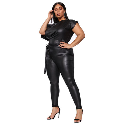 Leggings y Monos Strapless de Cuero - Image 7