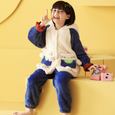 Pijama Infantil Polar con Capucha - Franela Suave y Cálida - Image 8