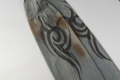 Jeans de Diseño Industrial Americano con Lavado Pesado - Image 19