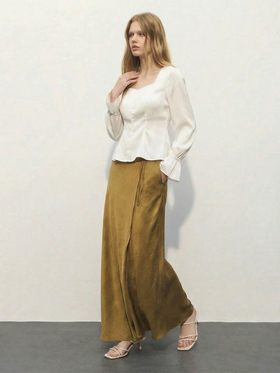Blusa Cuello U con Mangas Abullonadas - Image 7