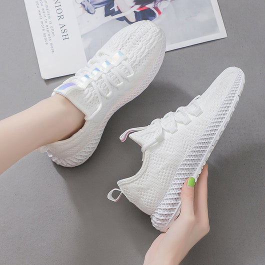 Zapatillas Deportivas Tejidas Volantes para Mujer - Comodidad y Estilo en Movimiento - Image 7