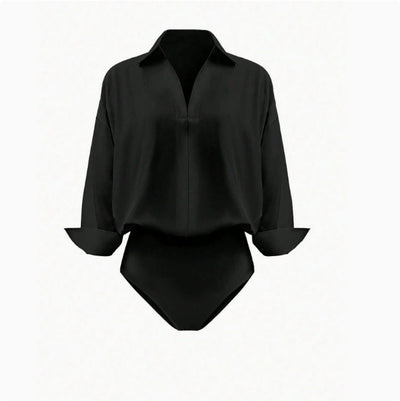 Blusa Entallada Cuello Mao Manga Tres Cuartos para Mujer - Image 7
