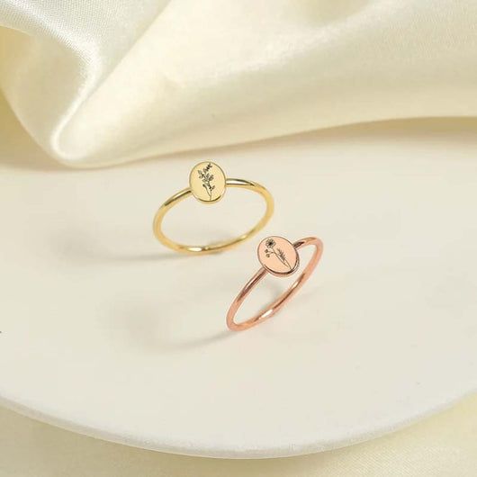 Anillo de Flores Talladas para Cumpleaños - Image 3
