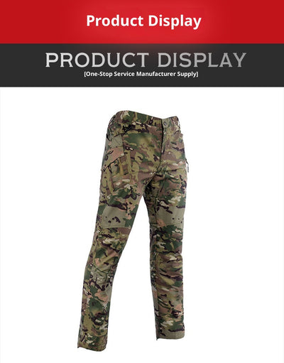 Pantalones Cargo Rectos Transpirables Resistentes a Rasguños con Múltiples Bolsillos - Image 5