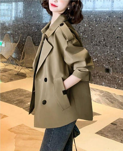 Chaqueta Casual Oversize Estilo Coreano con Cuello Solapa - Image 9