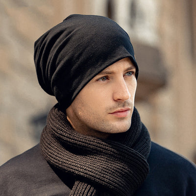 Gorro de Lana Unisex Colores Lisos para Otoño e Invierno - Image 2