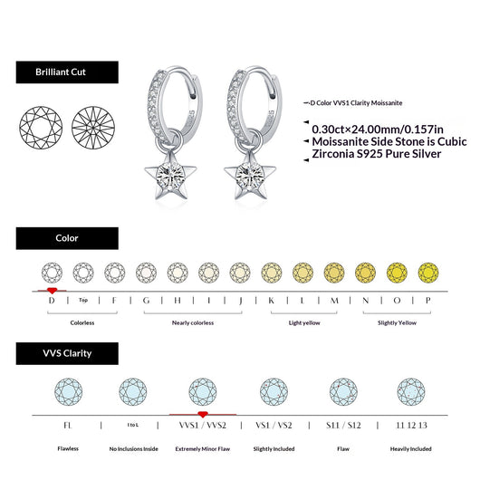 Aretes de Plata S925 con Diamantes Brillantes Estilo Urbano Versátil - Image 4