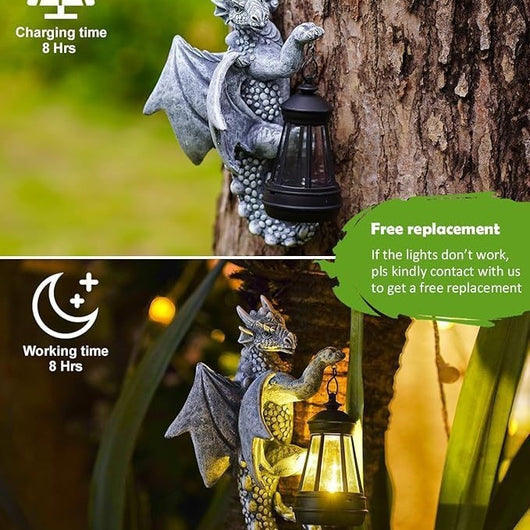 Lámpara Dinosaurio Solar para Jardín - Decoración Exterior Iluminada - Image 7