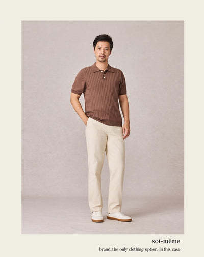 Polo Tejido Elástico Manga Corta para Hombre - Image 18