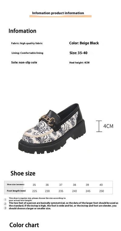 Mocasines Plataforma Plus Size con Cadena Dorada - Estilo Nacional Elegante - Image 7