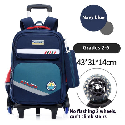 Mochila Escolar con Ruedas y Carrito Portátil Desmontable - Image 10