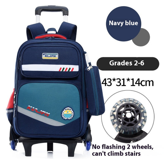 Mochila Escolar con Ruedas y Carrito Portátil Desmontable - Image 10