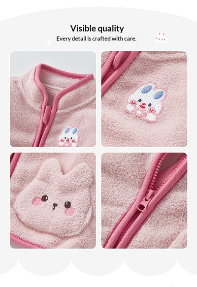 Abrigo Polar Infantil Conejo Adorable para Otoño e Invierno - Image 34
