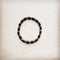 **Wood with gold accent beaded bracelet 807ss