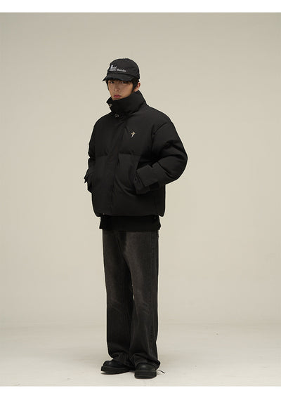 Chaqueta Acolchada de Algodón Estilo Retro Americano para Hombre - Image 16