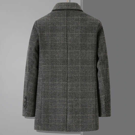 Abrigo de Lana para Hombre con Forro Desmontable de Plumón - Invierno Cálido y Versátil - Image 6