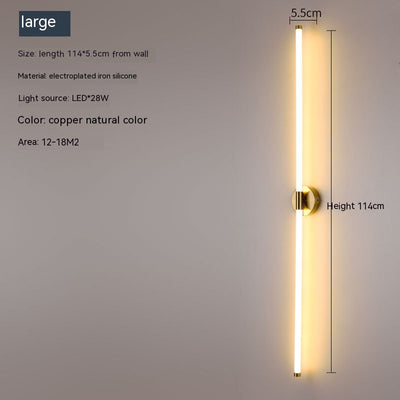 Lámpara de Pared Minimalista con Tira LED Lineal Creativa - Image 5