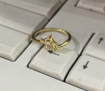 Anillo Zorro Oro Rosado Elegante - Image 8
