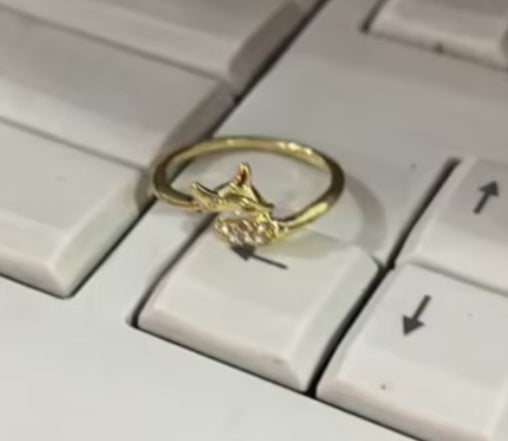 Anillo Zorro Oro Rosado Elegante - Image 8