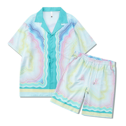 Conjunto Playero Retro Casual - Camisa y Shorts - Image 10