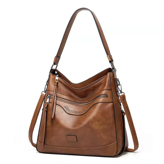 Bolso Tote Vintage de Un Solo Hombro en Cuero Suave - Image 13