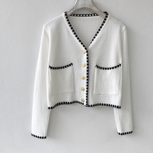 Cardigan Holgado Estilo Universitario para Mujer - Image 40