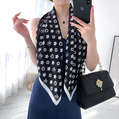 Pañuelo de Seda Twill Grande 90cm para Mujer - Image 59