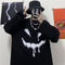 Camiseta Harajuku Estampada de Manga Longa Unissex