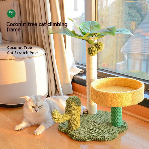 Árbol Rascador para Gatos de Una Pieza