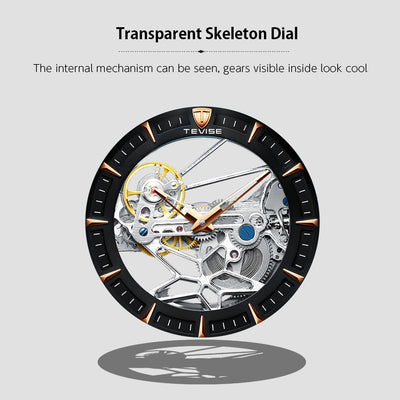 Reloj Mecánico Automático para Hombre Resistente al Agua con Esfera Hueca - Image 11