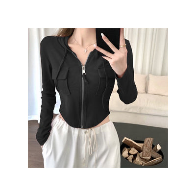 Cardigan Corto con Capucha para Mujer - Image 7
