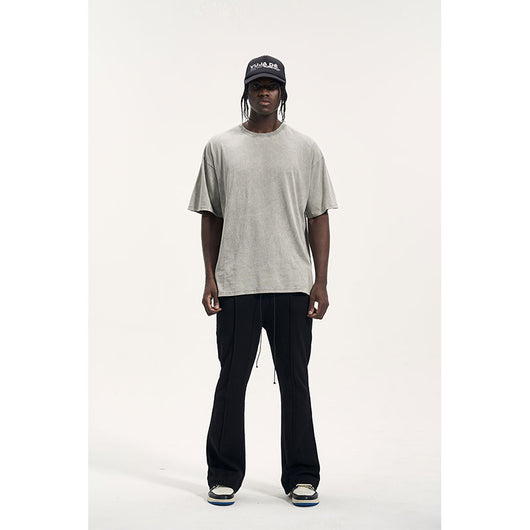 Traje Casual Negro Personalizado con Pantalones de Sudadera para Hombre - Image 2